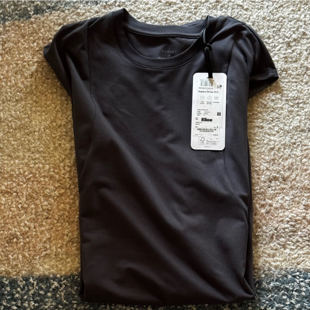 NEW Varley Naples 31.5 Dress in Ebony - Picture 8 of 8